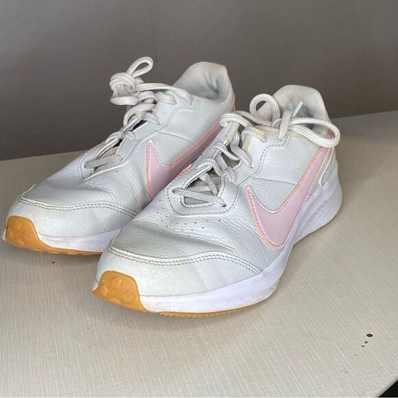 Nike Varsity Leather GS “Photon Dust Pink Foam”, size 5.5Y, Nike CN9146-006 - Picture 1 of 7